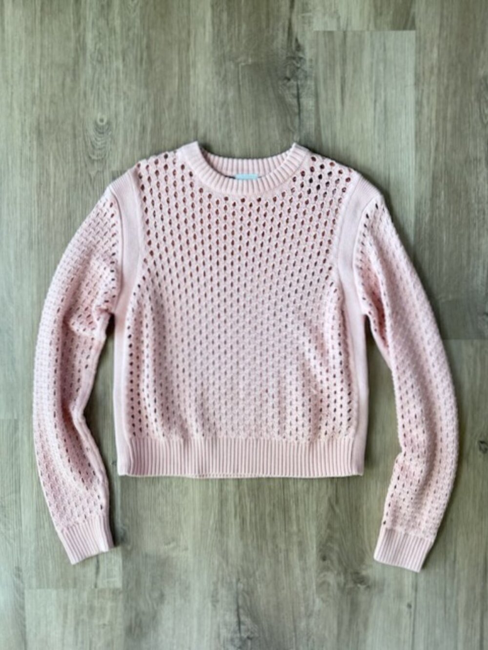 Varley Hains Knit Crew Sweater Pink Small